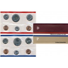 United States Mint UNC coinset 1984 P and D